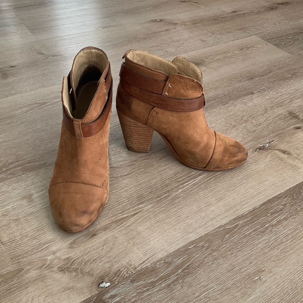 Rag and Bone * Camel leather * Harrow booties. Size 37.